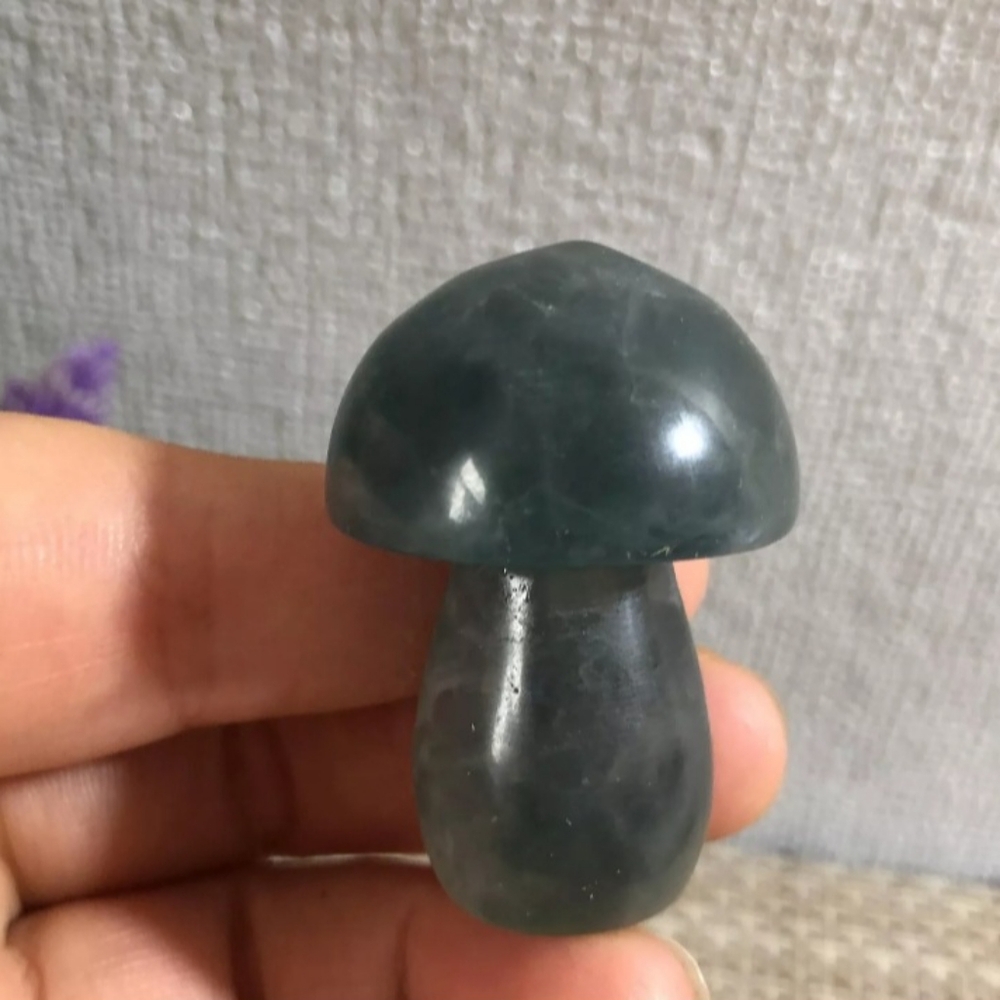 Green Fluorite Crystal Mushroom - Picture 7 of 10